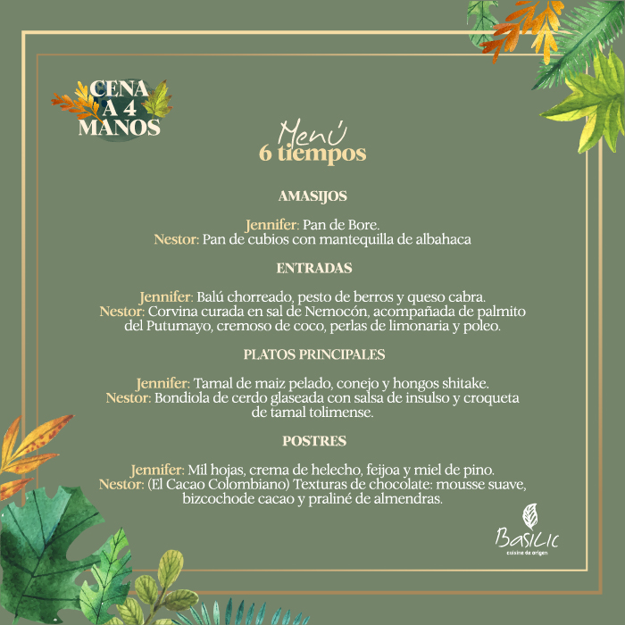 Cena a 4 Manos. Cundinamarca Sabe a Colombia