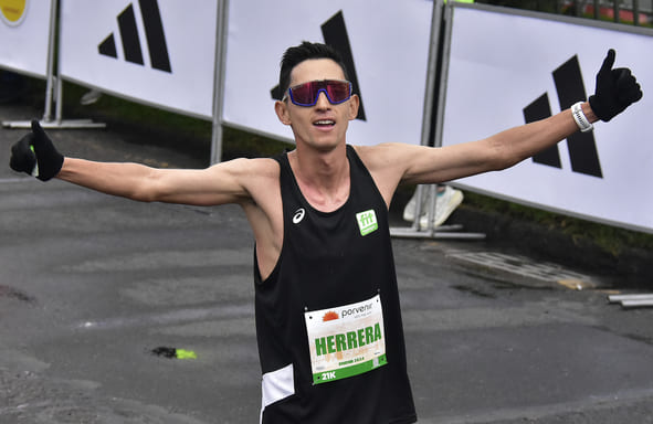 Herrera, la carta fuerte de Colombia en la media maratón de Bogotá 2025