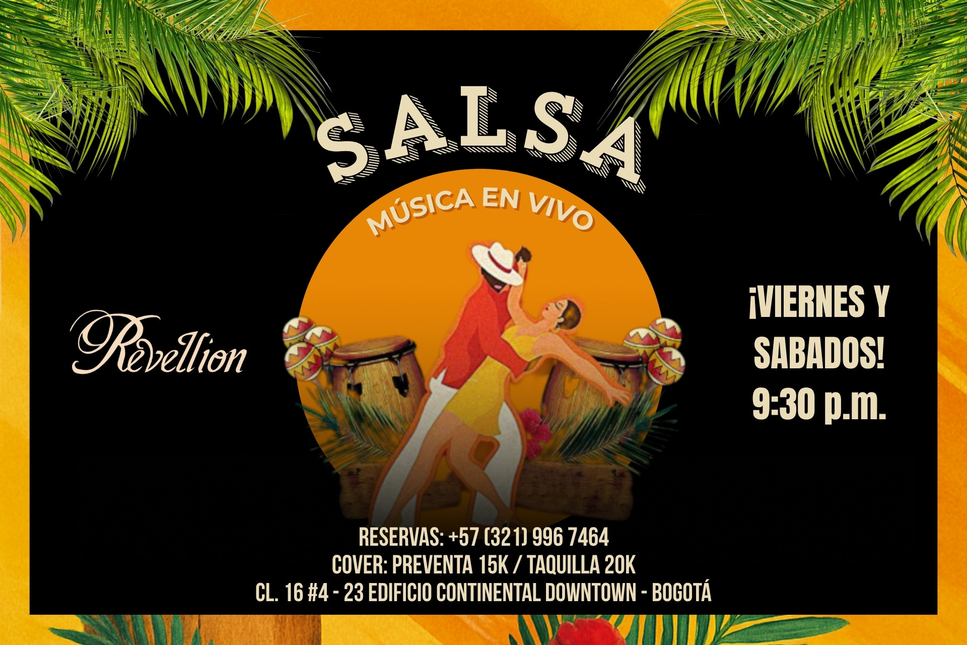 ¡Música en vivo en el Downtown! Viernes y sábados