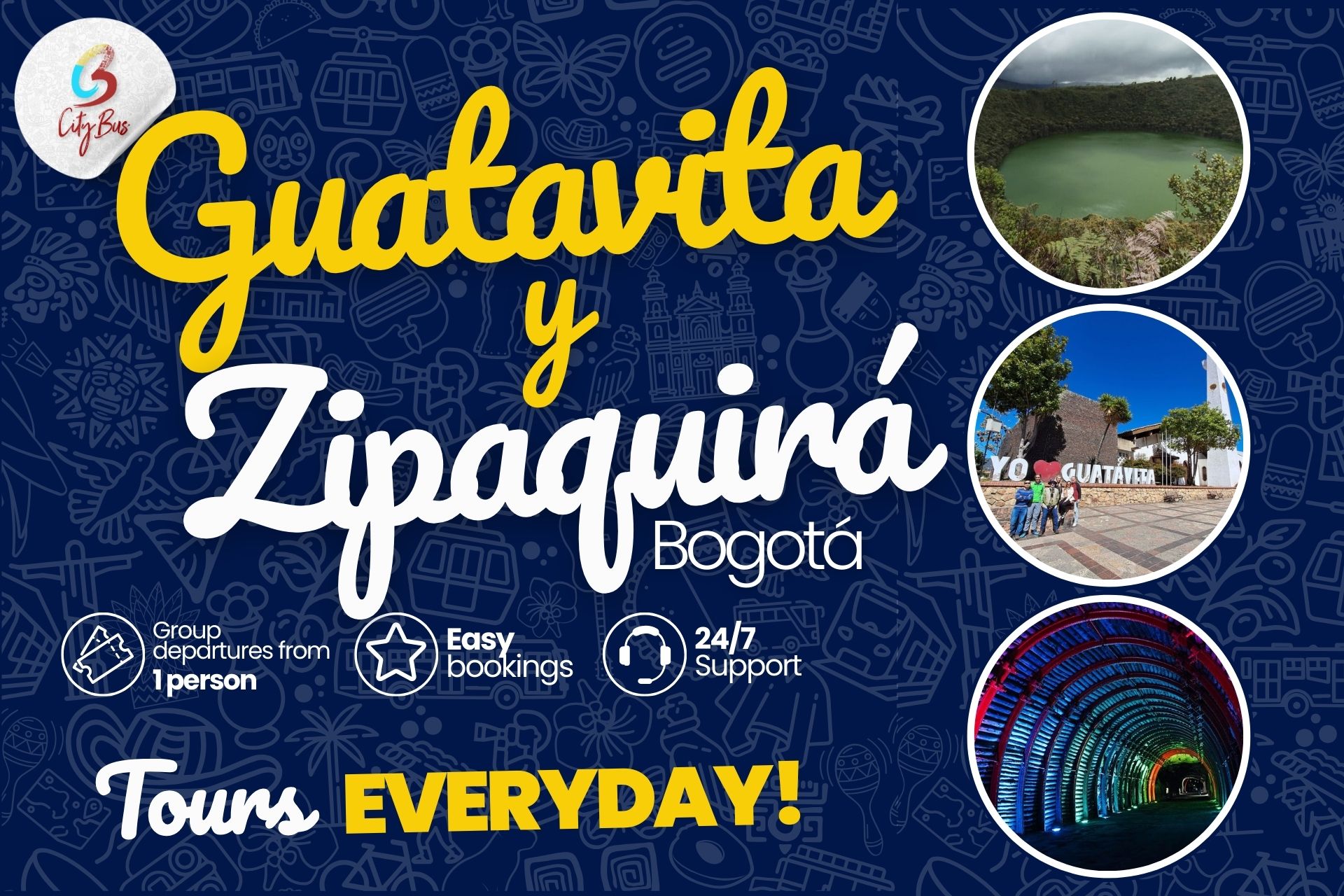 Guatavita y Catedral de Sal de Zipaquirá, tour grupal