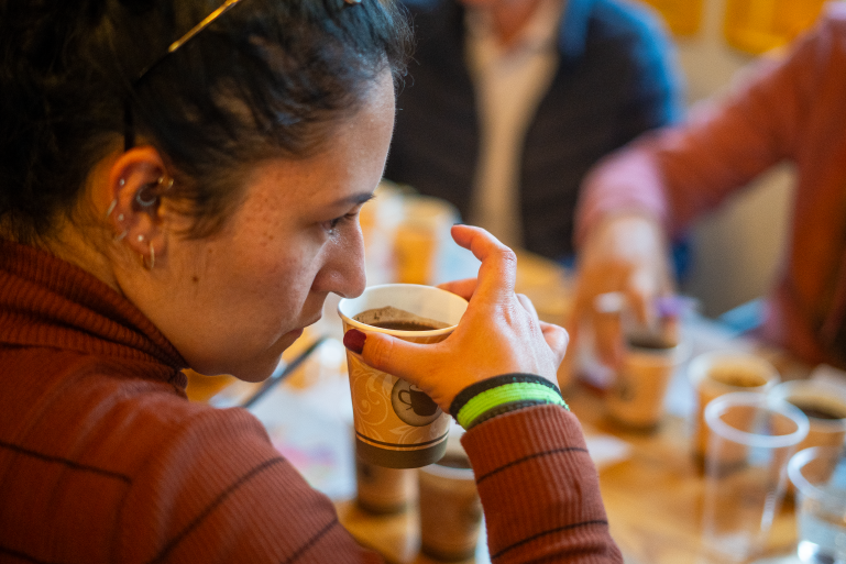 Coffee tasting experience at Rodson Coffe. Photo: Diego Cuevas - IDT