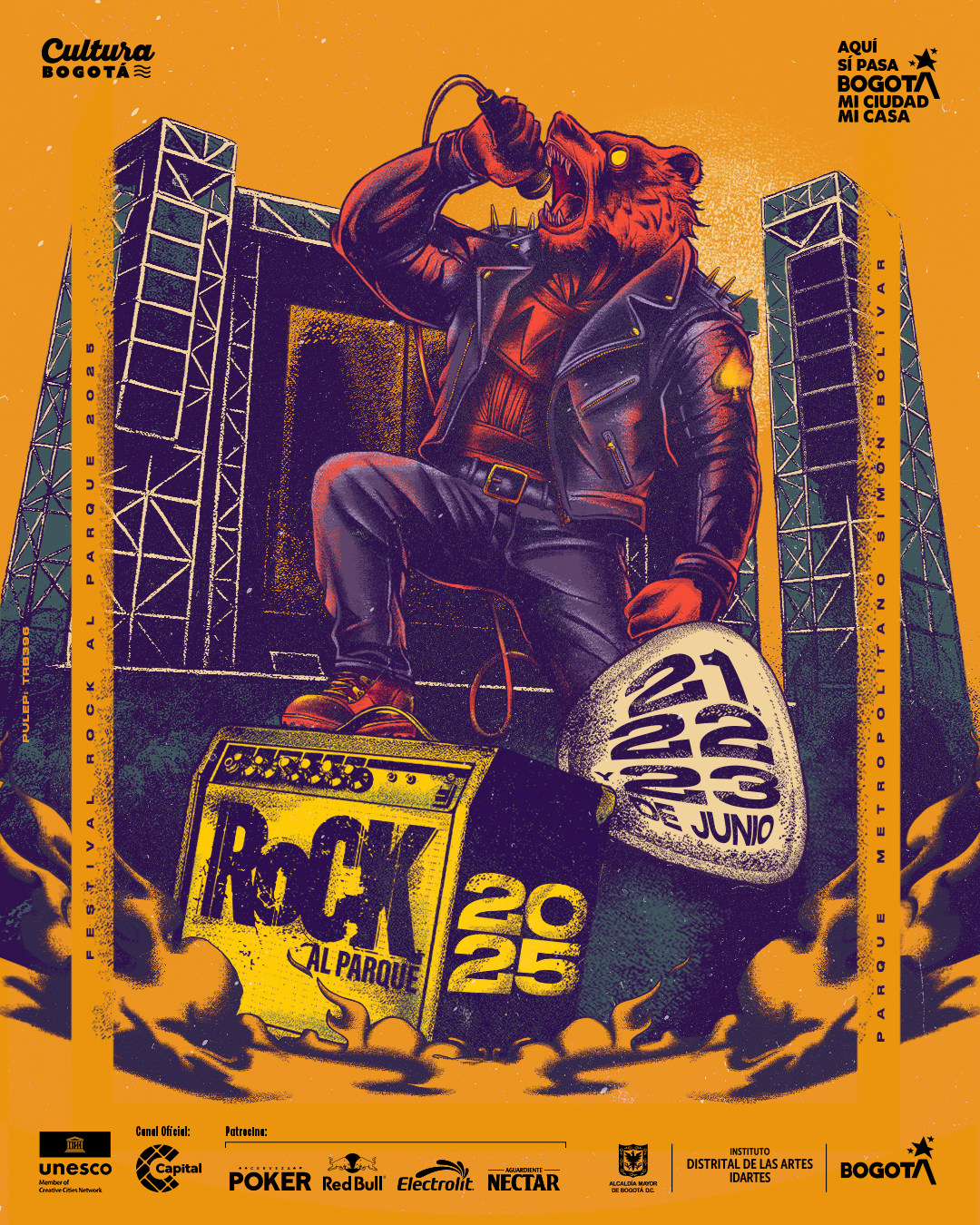 Esta es la imagen oficial de Rock al Parque 2025.
