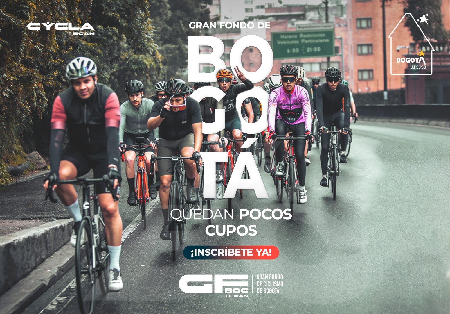 The Gran Fondo de Bogotá will be more than just a race; each cyclist's participation will contribute to a greater cause: the sustainability of our planet. Photo: ww.granfondobogota.com