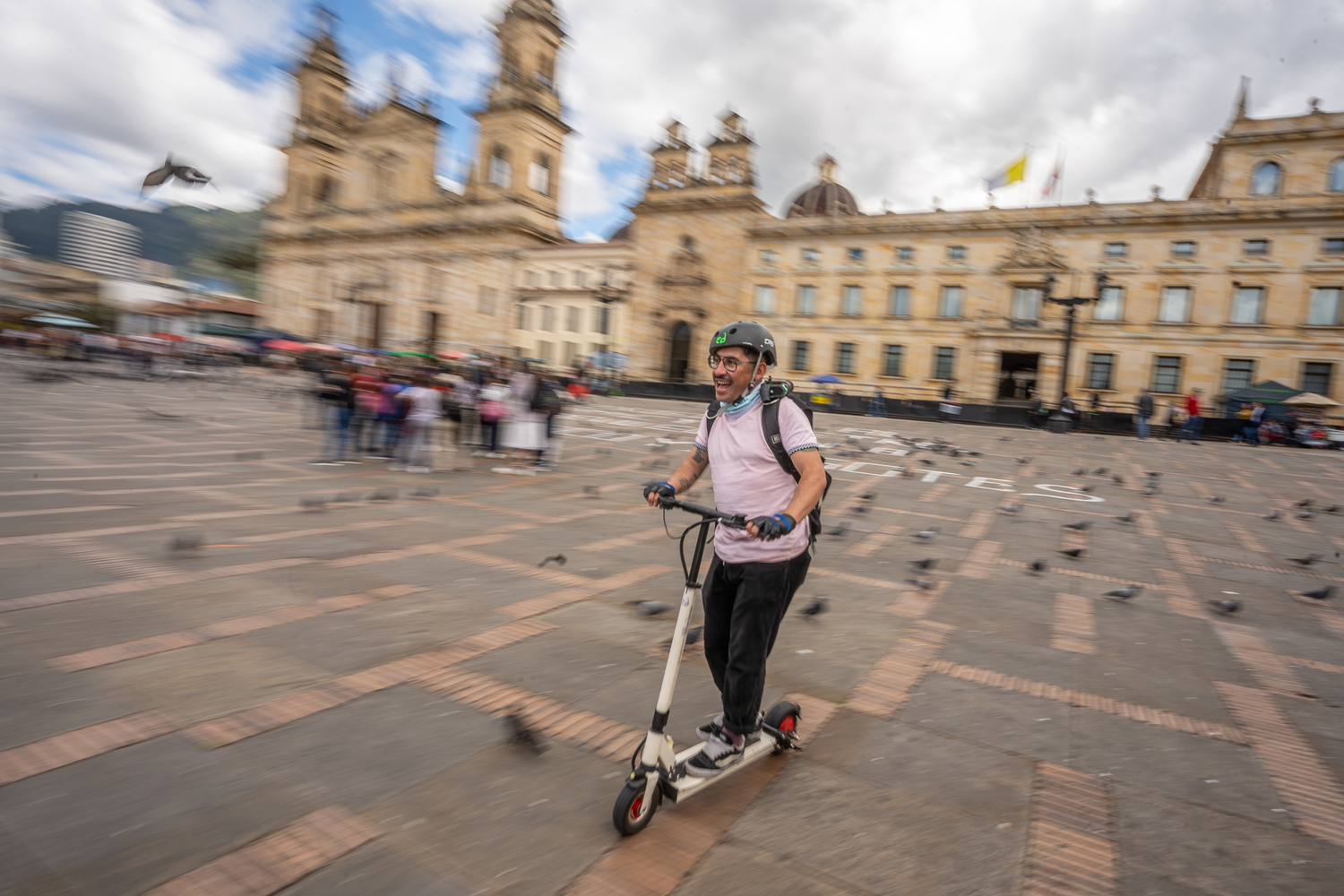 Arrival at Bolívar Square. Photo by Diego Cuevas - IDT.