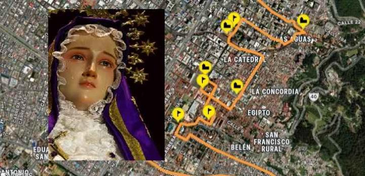 Peregrinemos juntos esta Semana Santa en Bogotá, un viaje espiritual por las rutas de iglesias junto a la Virgen de los Dolores