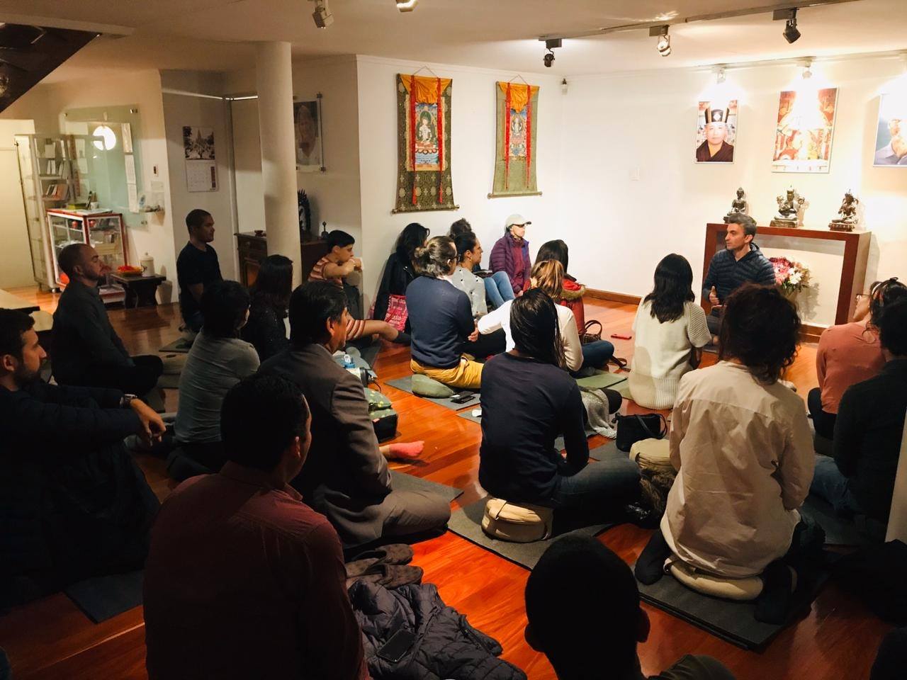 En Bogotá existen varios centros budistas de estudio de diferentes tradiciones (tibetano, zen, kadampa). Foto: Cortesía, Centro Budista Camino del Diamante.