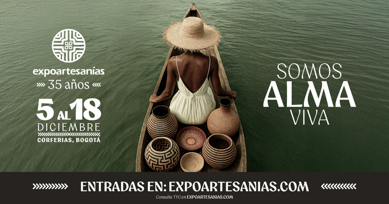 Está es la imagen oficial de Expoartesanías 2025. Foto: Artesanías de Colombia