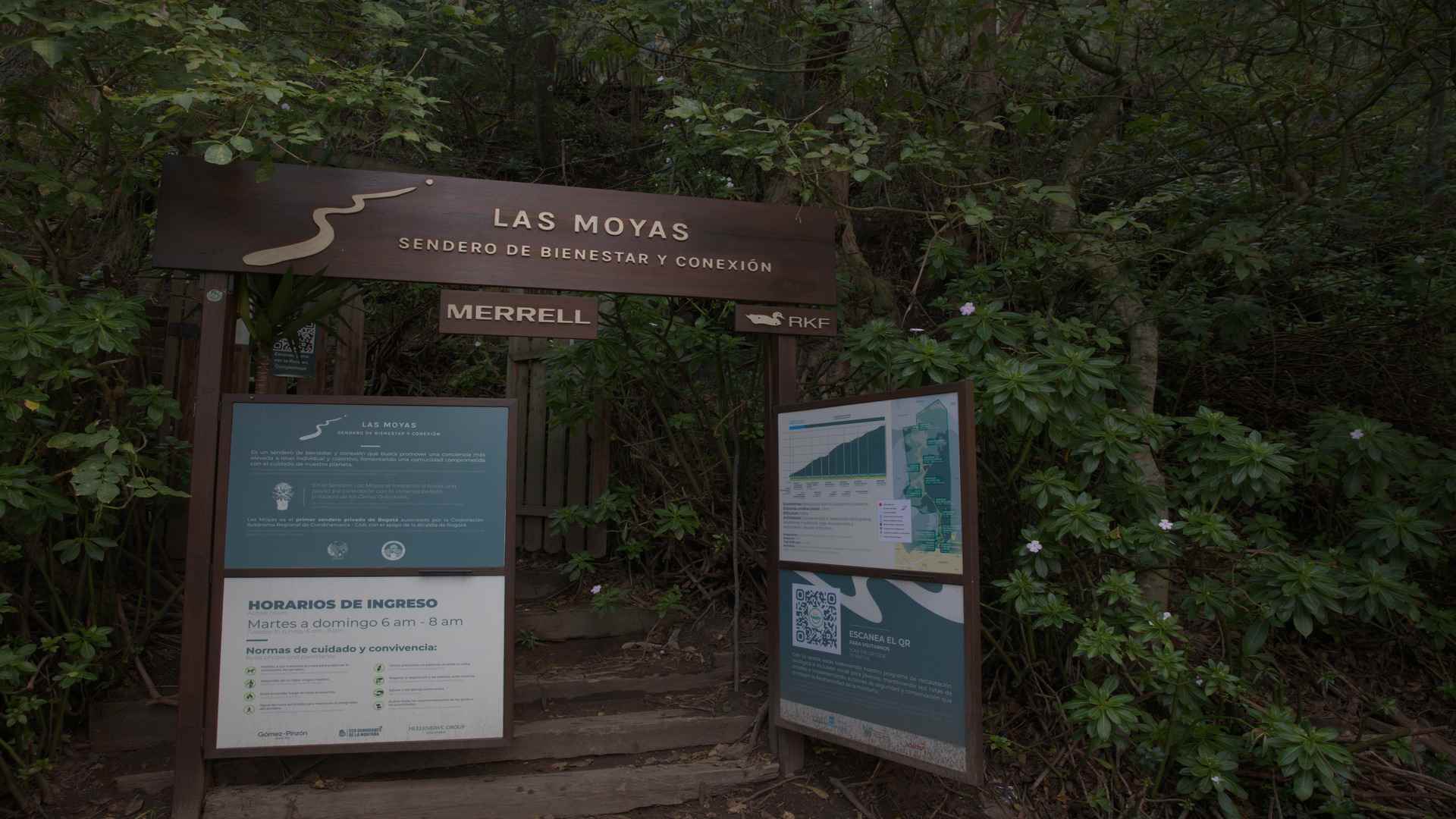 Punto de partida para la aventura en el sendero "Las Moyas", Bogotá. Fotografía Archivo IDT