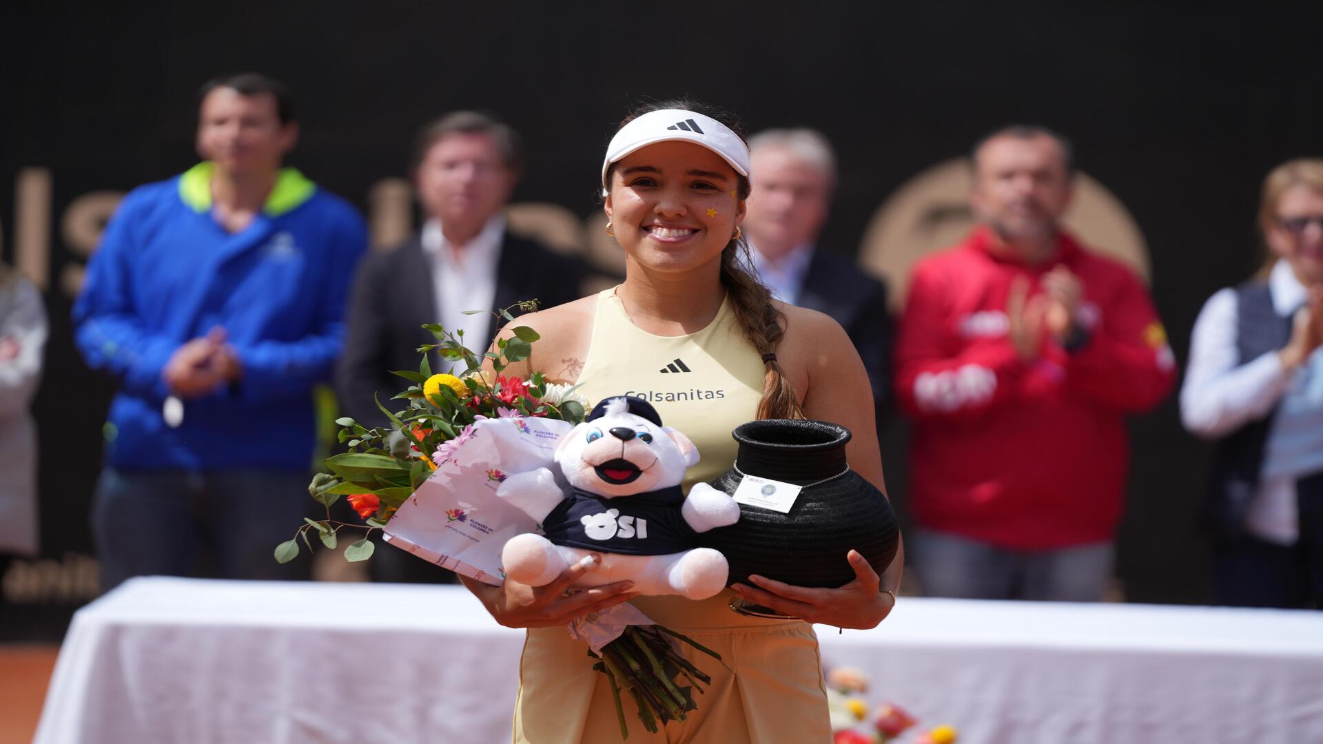 Camila Osorio, campeona defensora de la Copa Colsanitas. Fotografía de la Copa Colsanitas.