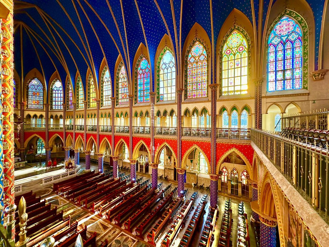 Interior of the Church of Our Lady of Fatima in Tocancipá